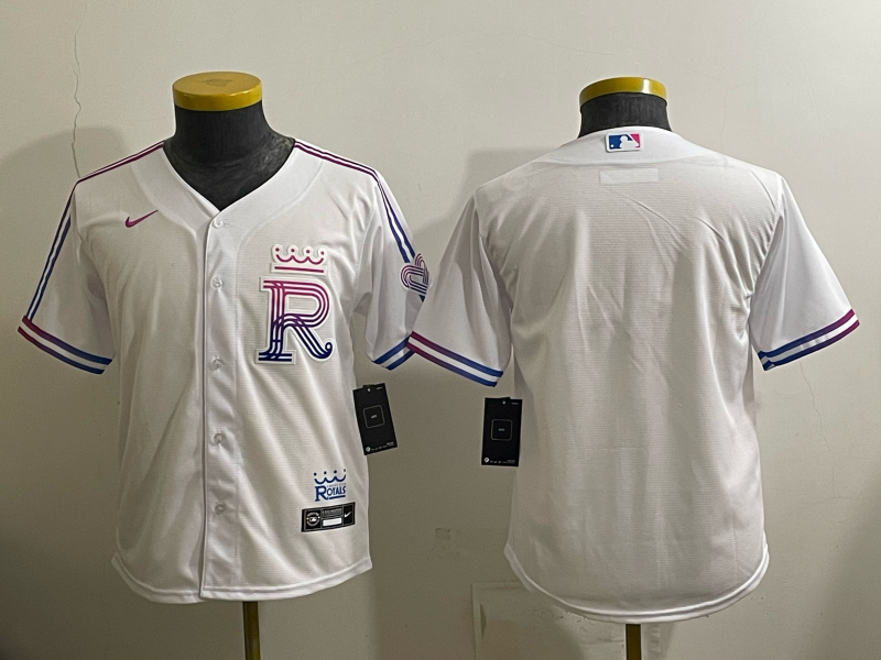 women Kansas City Royals blank white Nike MLB 2025 jersey 052004